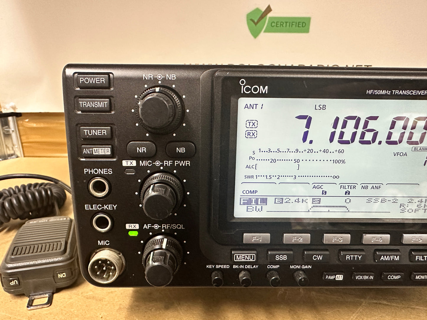 Ricetrasmettitore icom ic 7410 + FL430 (6 khz) + FL431 (3 khz)