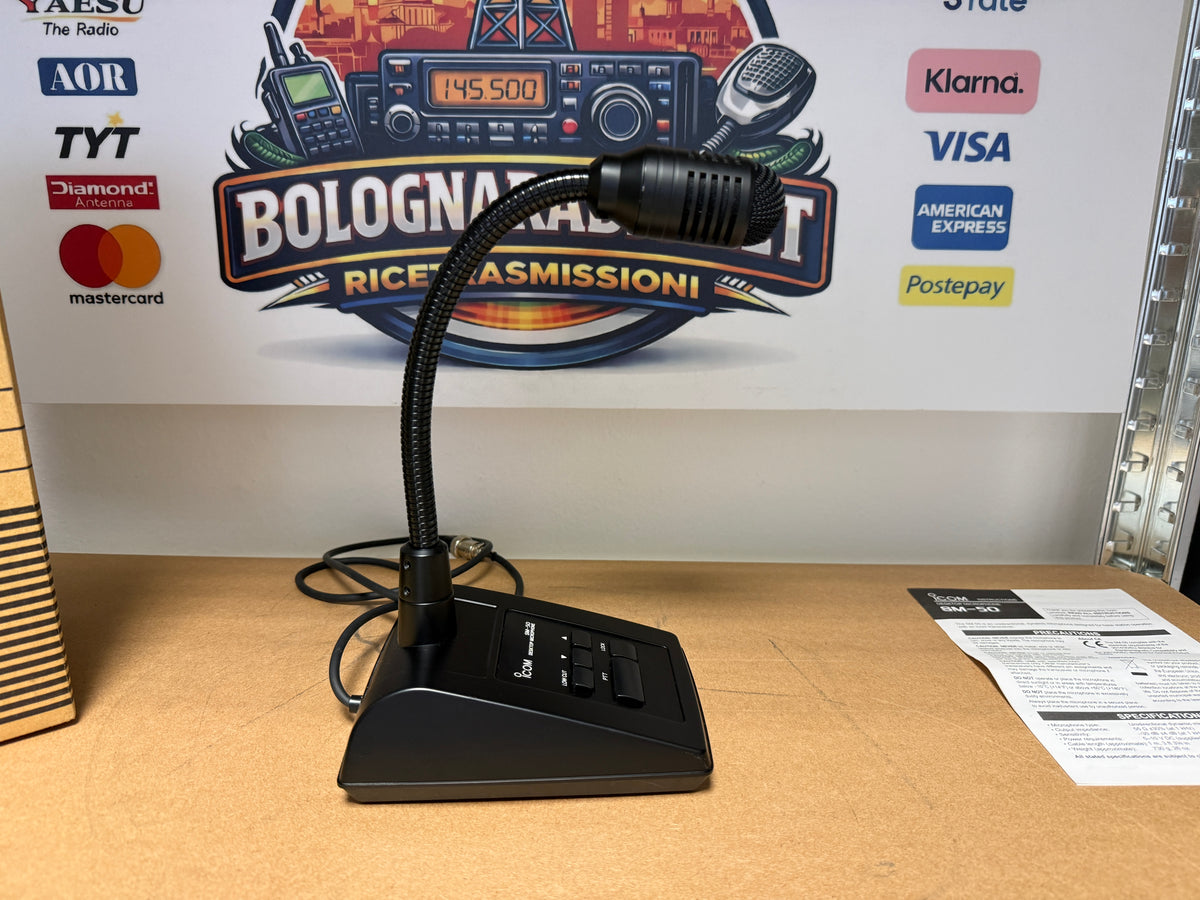Icom SM 50 pari al nuovo full set