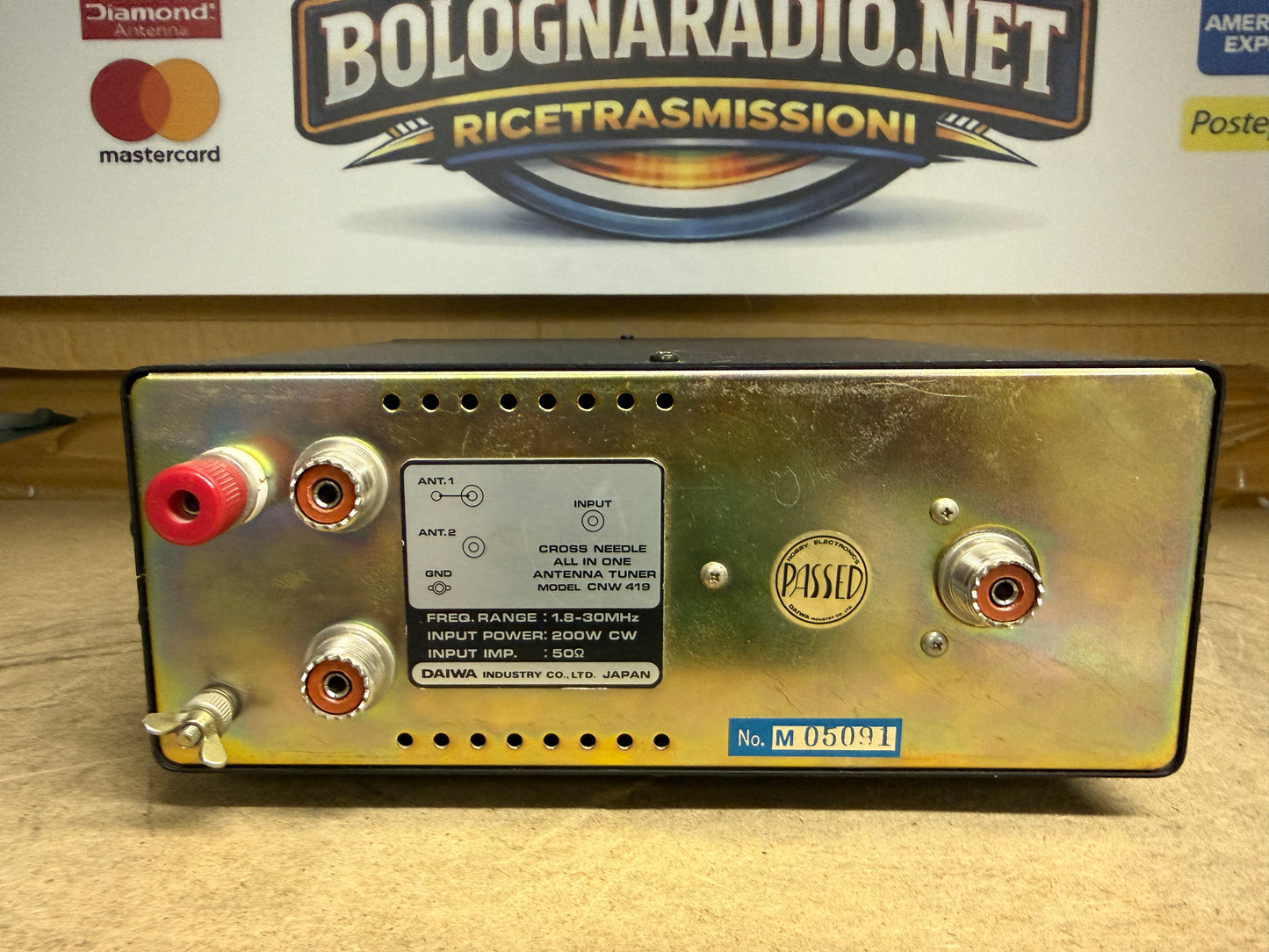 DAIWA CNW-419 ACCORDATORE MANUALE DI ANTENNA PER HF 1.8 - 30 Mhz 200W