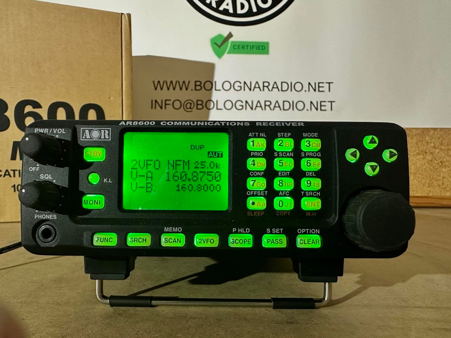 Ricevitore aor 8600 MK2 - 0,1-3000 MHz perfetto