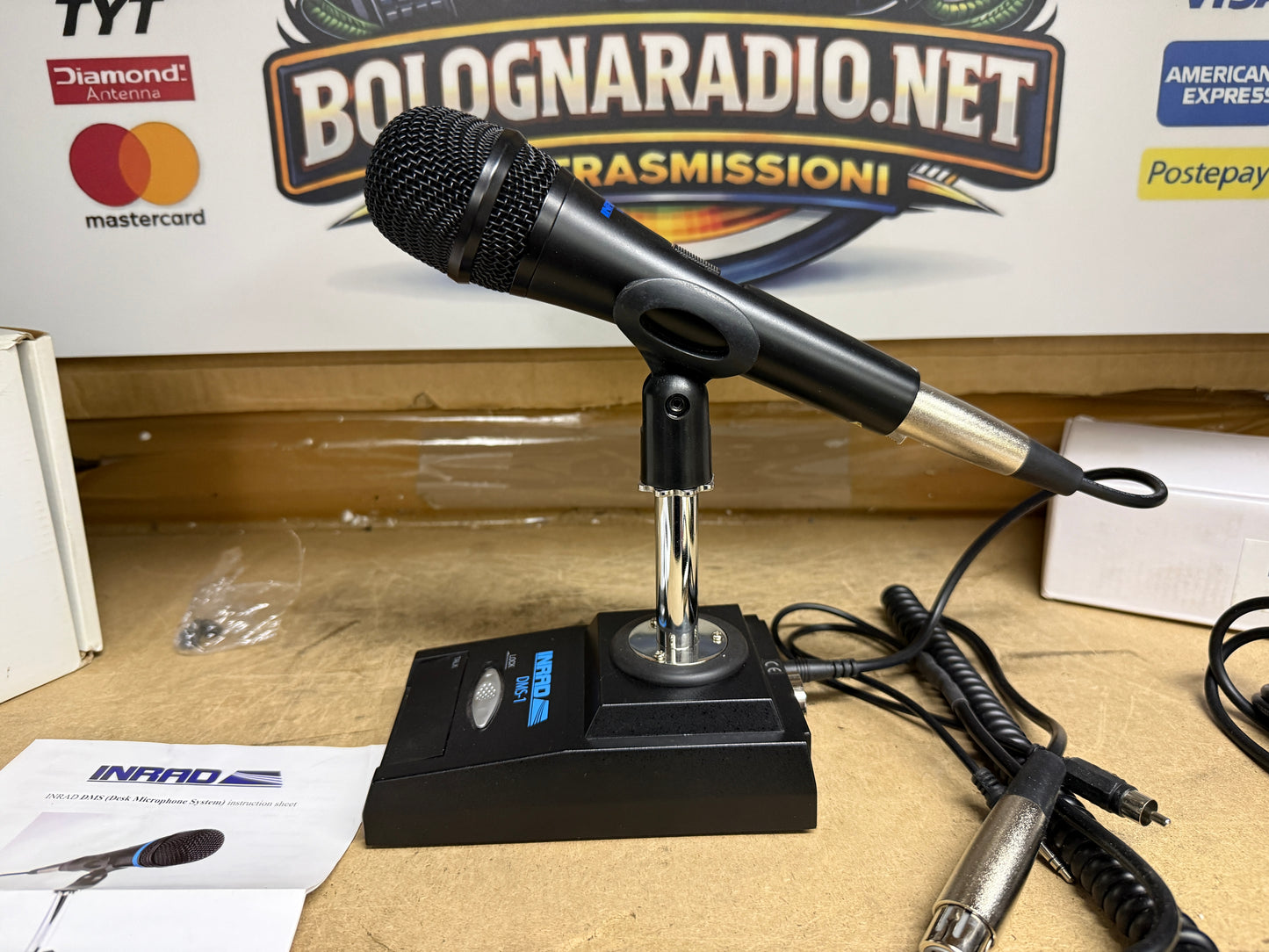 Mike inrad dms-1 + inrad 629 cablato flexiradio