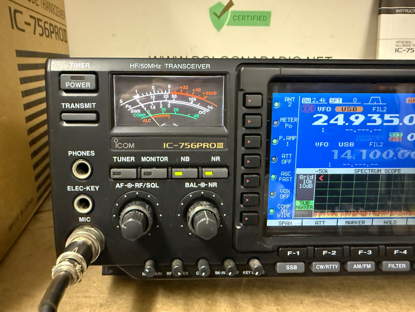 Icom IC 756 pro3 full set Garanzia 12 Mesi
