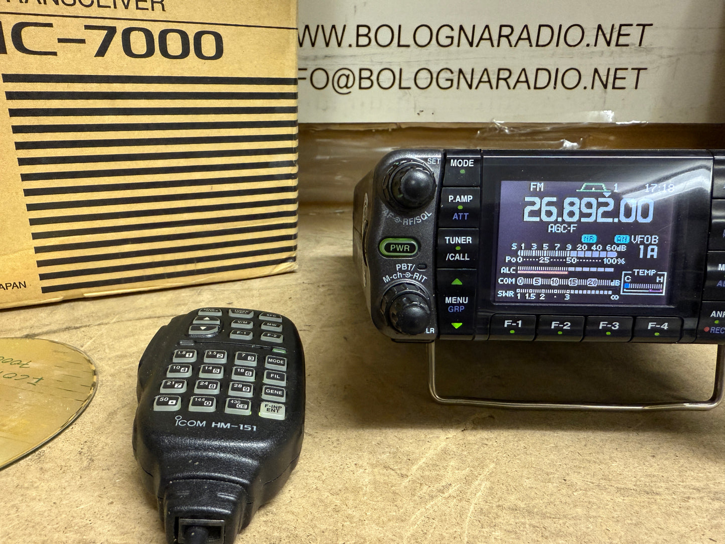 A1 - Icom IC 7000 pari al nuovo imballo garanzia 12 mesi