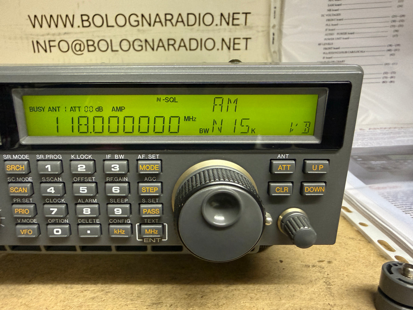 A-1 Aor AR 5000A pari al nuovo 0,01-3000 MHz AM / FM / WFM / SSB / CW