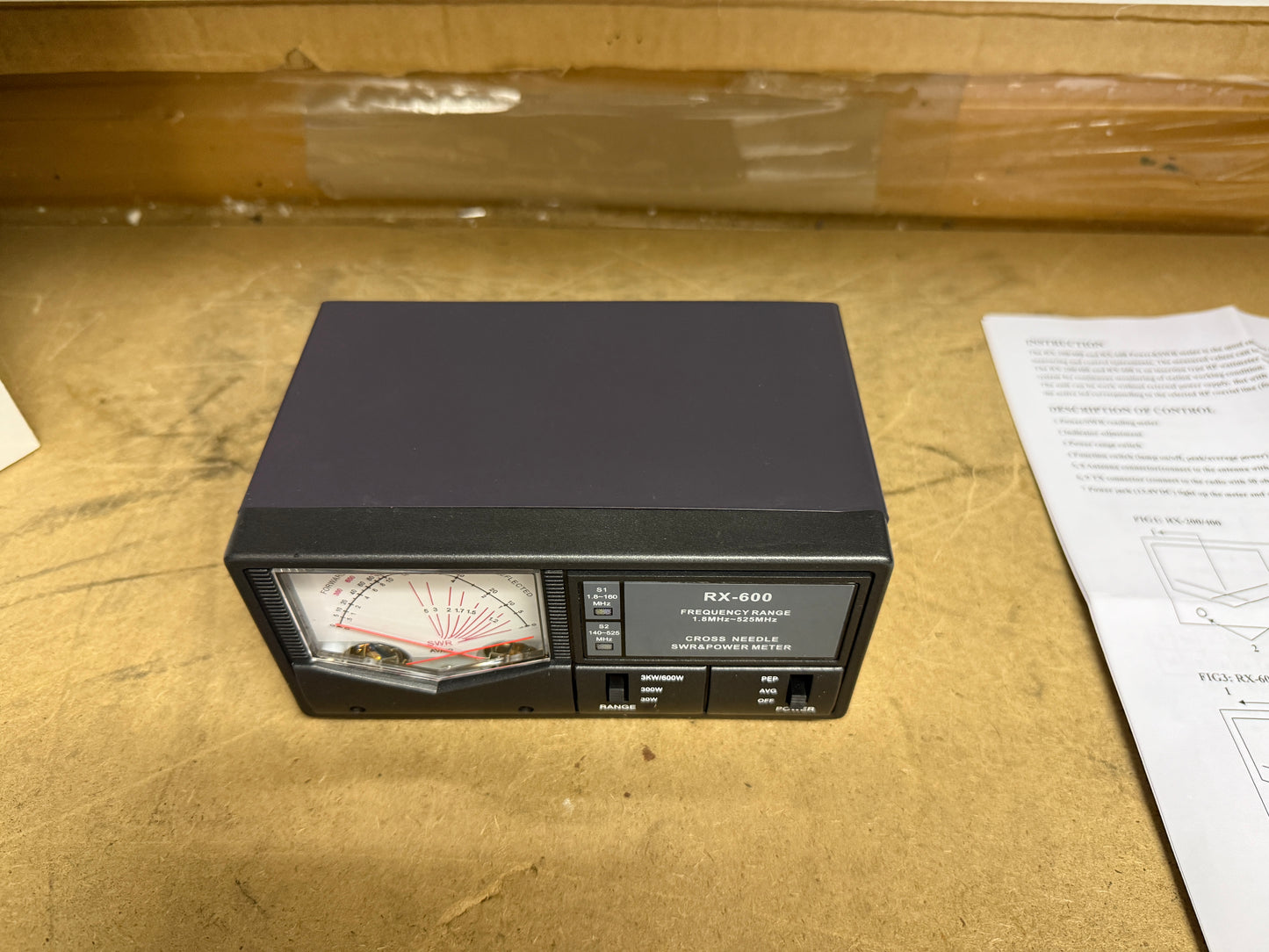 MAAS RX-600 SWR & PWR Meter (1,8-160 MHz, 140-525 MHz)
