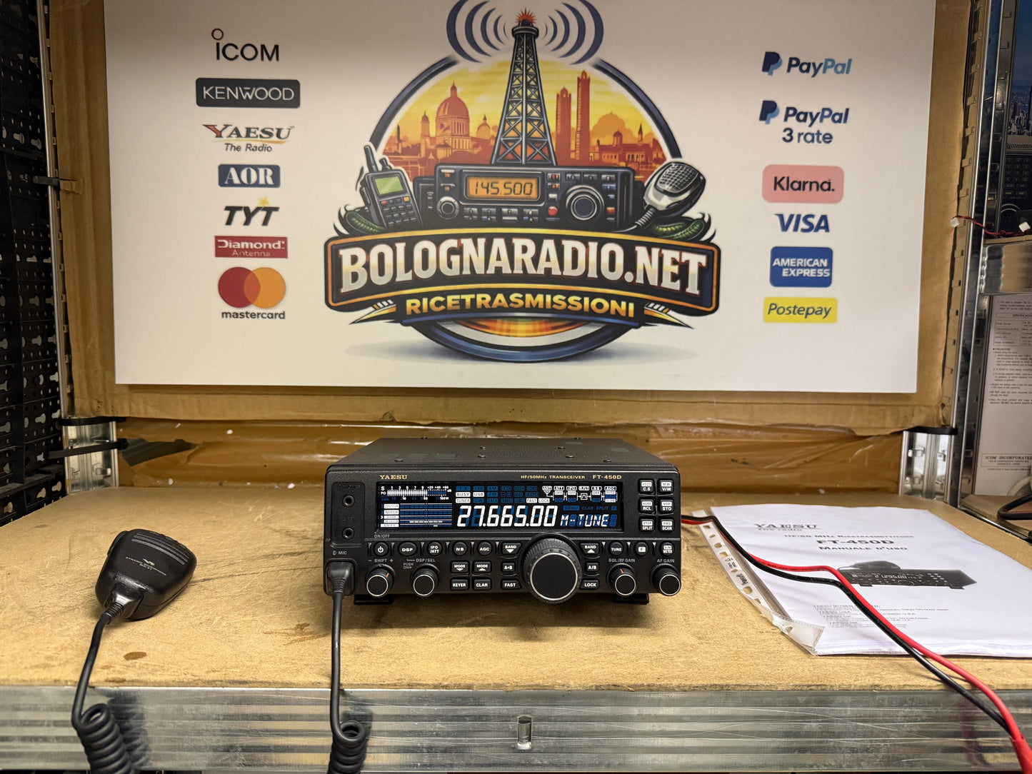 Yaesu FT 450 D full set pari al nuovo Garanzia 12 Mesi