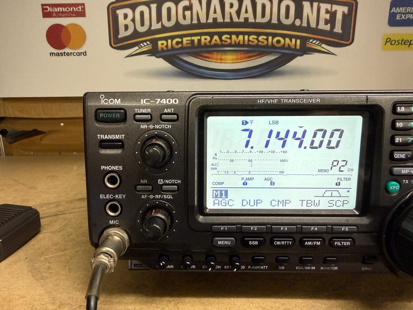 Icom IC 7400 pari al nuovo Garanzia 12 Mesi