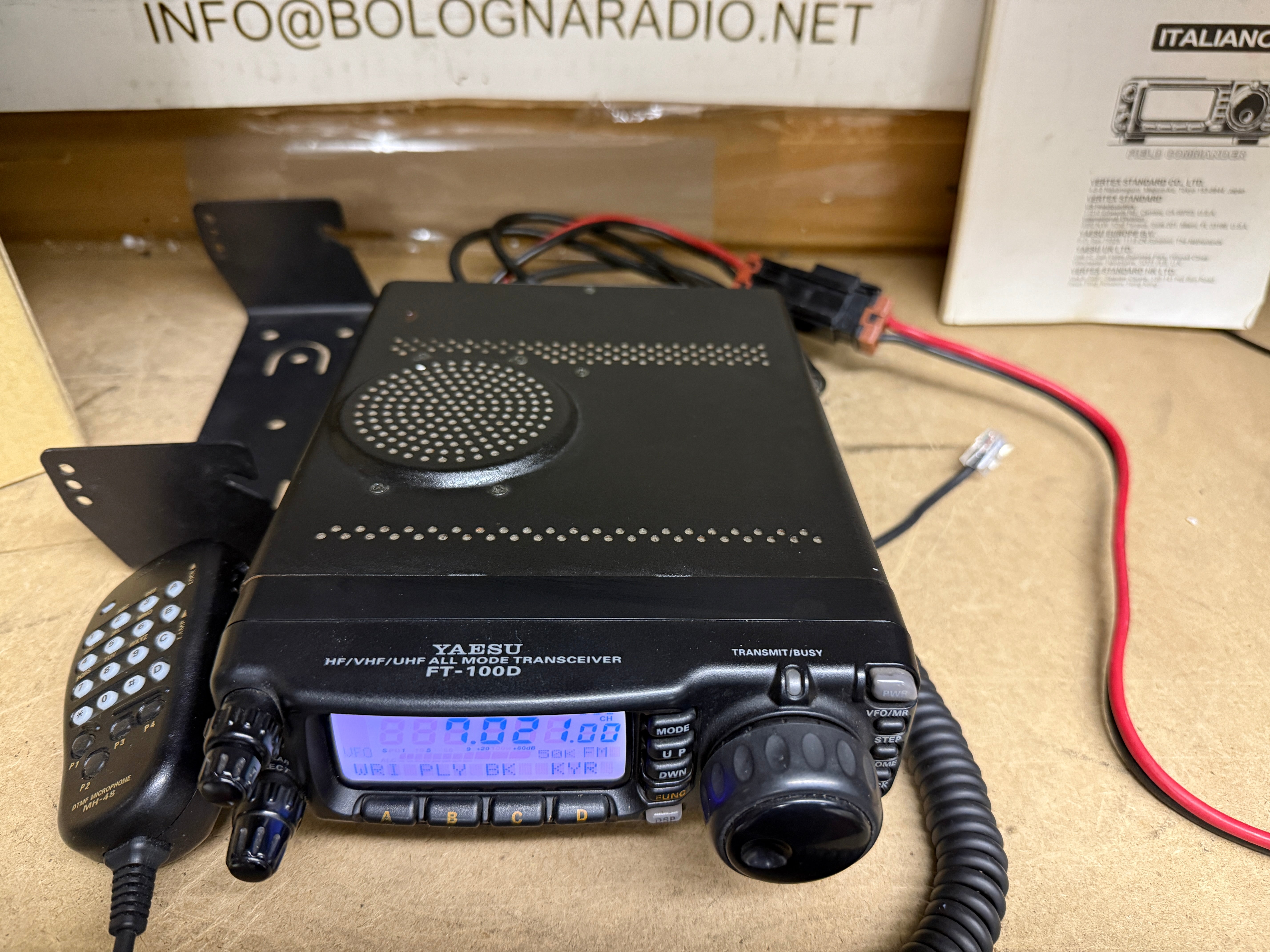 Yaesu FT 100D 100 Watt Full Set Garanzia 12 Mesi – bolognaradio.net