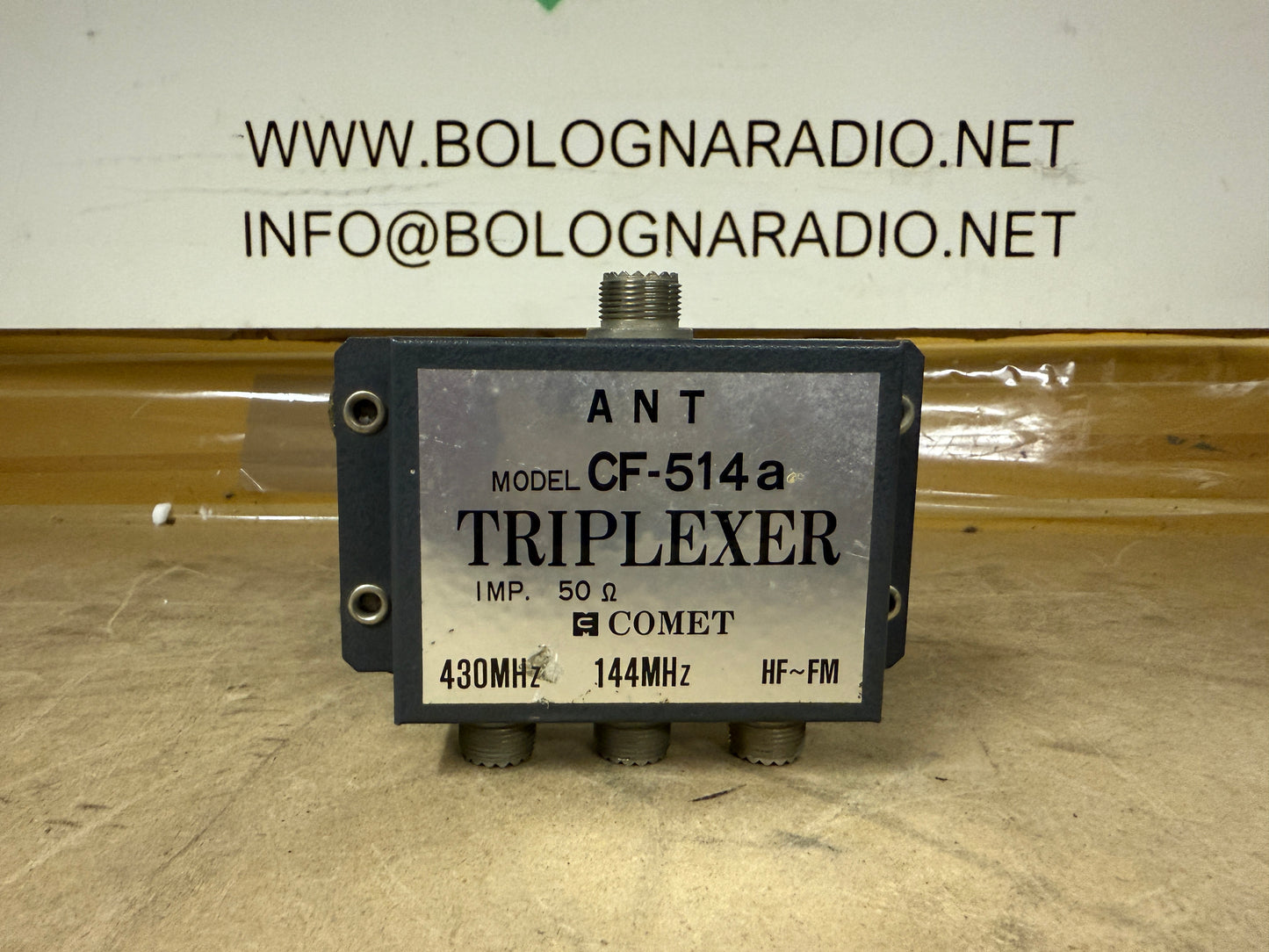 COMET - CFX-514 - Triplexer: 1.3-90 MHz / 130-200 MHz / 380-500 MHz
