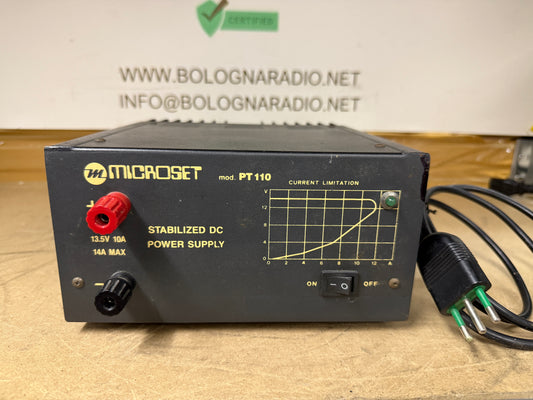 Microset PT 110 alimentatore di linea 10 amp