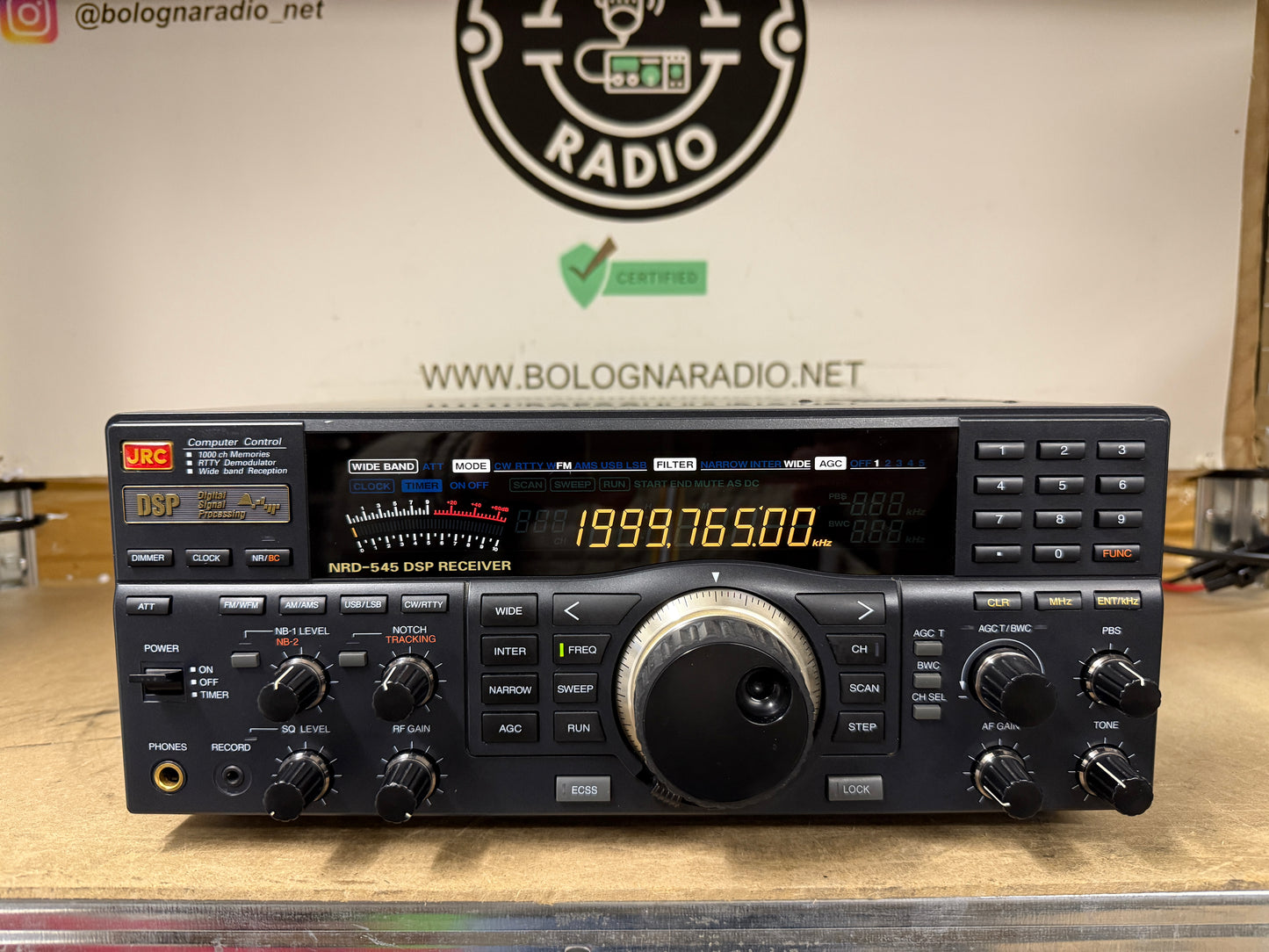 Jrc 545 dsp + CHE199 RX 0 - 2 Ghz -199 pari al nuovo Garanzia 12 Mesi