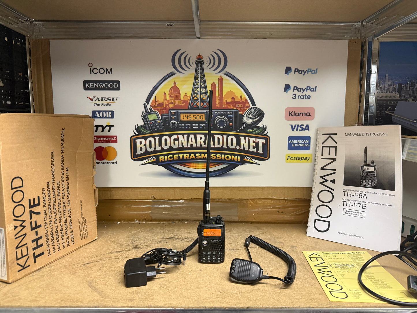 Kenwood TH-F7E + mike SMC 33 + imballo Garanzia 12 Mesi