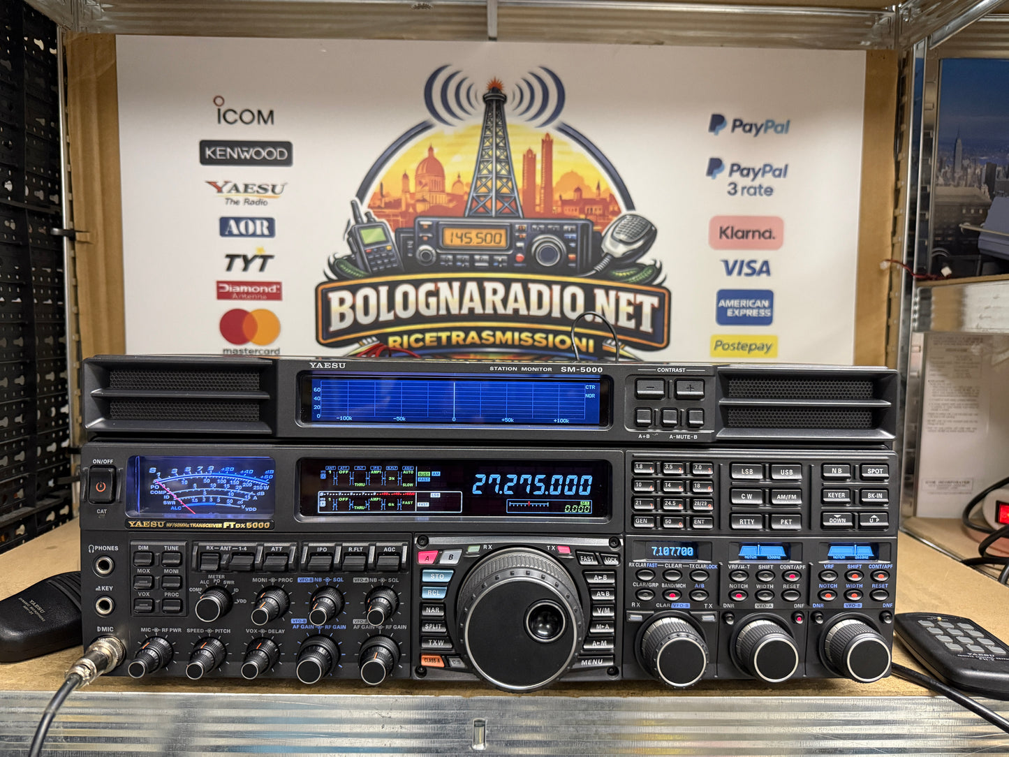 Yaesu FTDX 5000MP + SM 5000 doppio imballo pari al nuovo Garanzia 12 Mesi