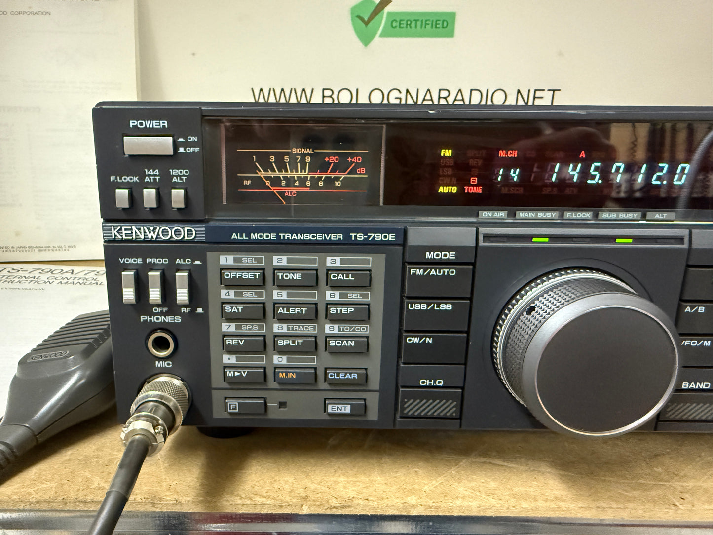 Kenwood ts 790e + toni squelch + filtro CW + imballo
