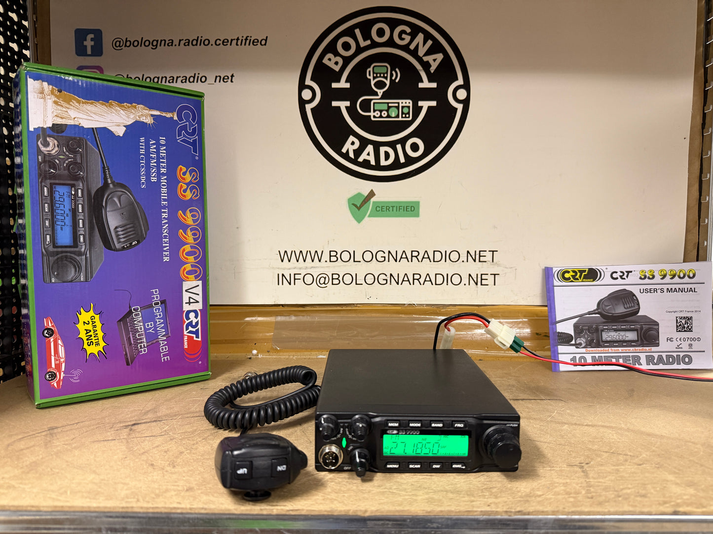 Ricetrasmettitore CRT 9900 V4 24/30 MHz pari al nuovo Garanzia 12 Mesi