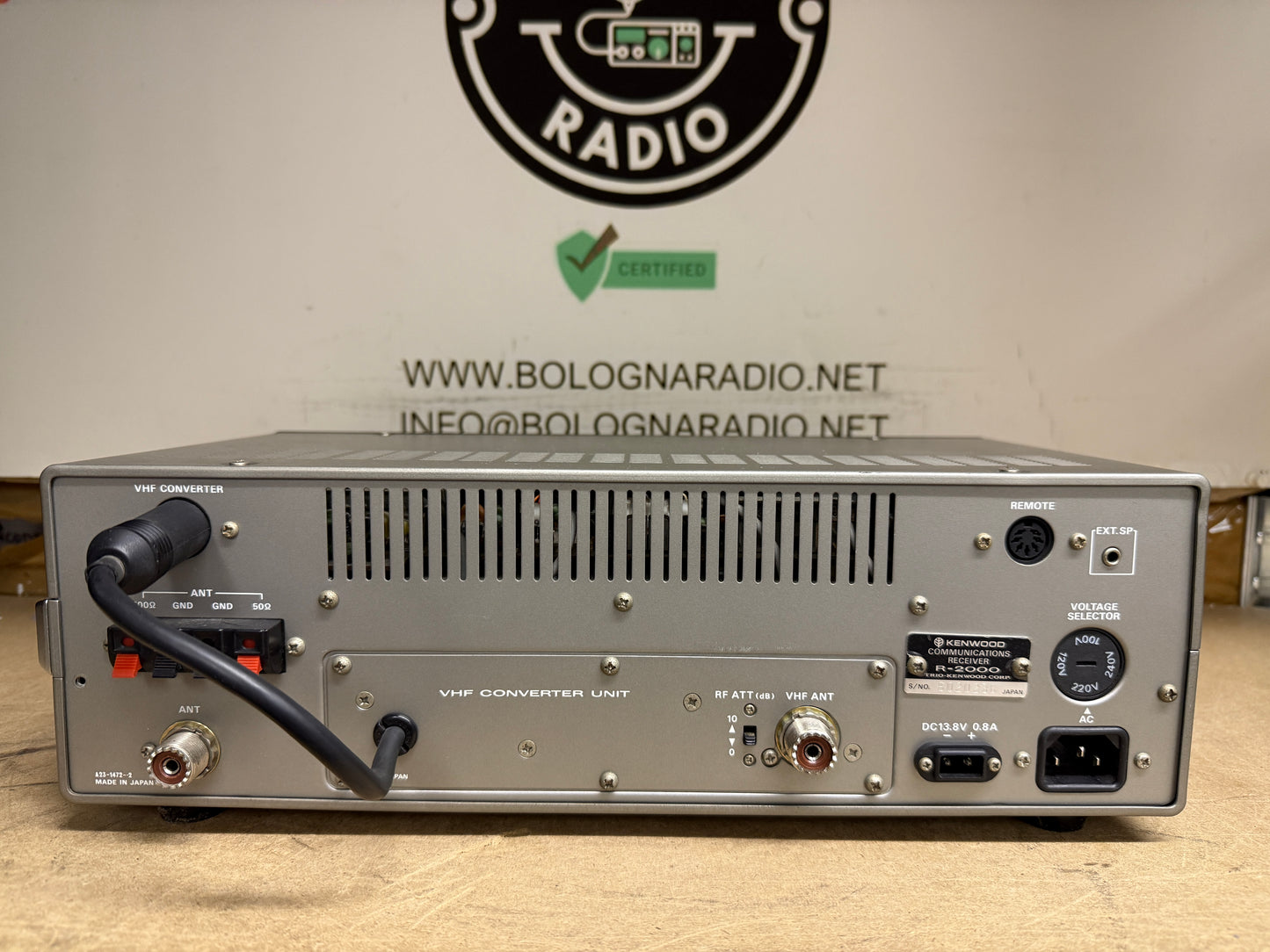 A-1 Kenwood R 2000 + modulo VHF + imballi originali revisionata  perfetta Garanzia 12 mesi