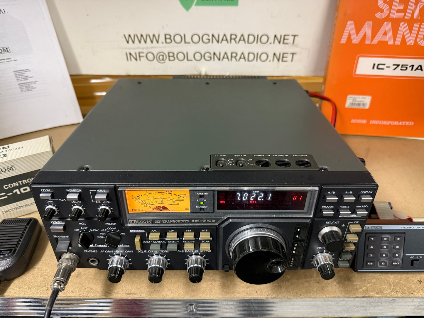 Icom IC 751 + filtro CW + RC10 Garanzia 12 Mesi