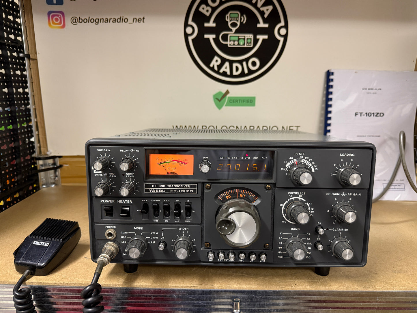Yaesu FT-101ZD MK2 + scheda 11m perfetto