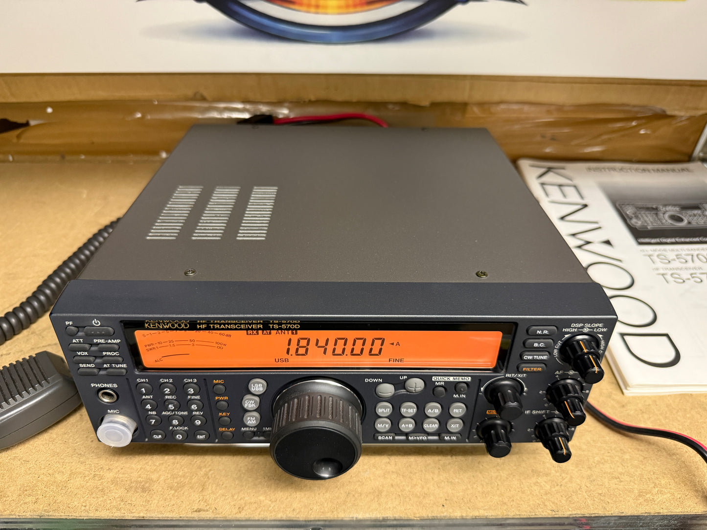 Kenwood TS 570D pari al nuovo + imballo + filtro CW
