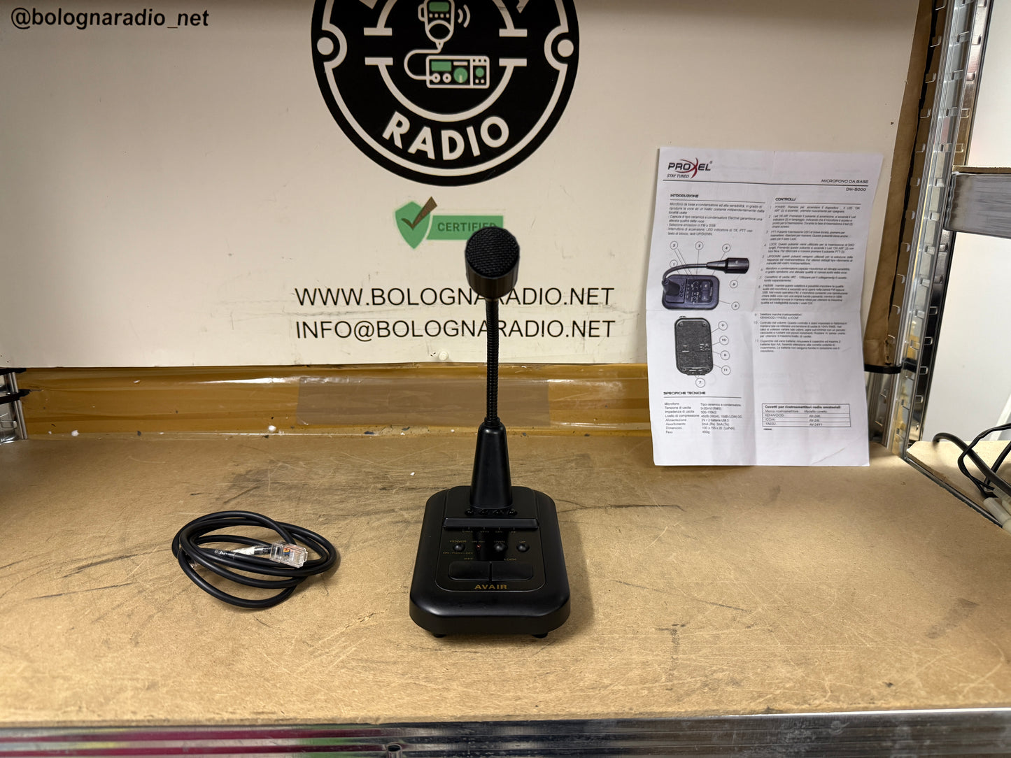 Proxel AV 508 mike pre amplificato per Icom Yaesu Kenwood