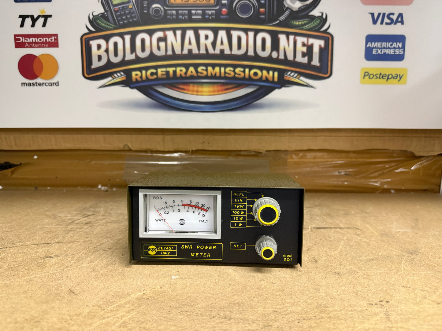 Zetagi 201 Rosmetro Wattmetro 1 Kw perfetto
