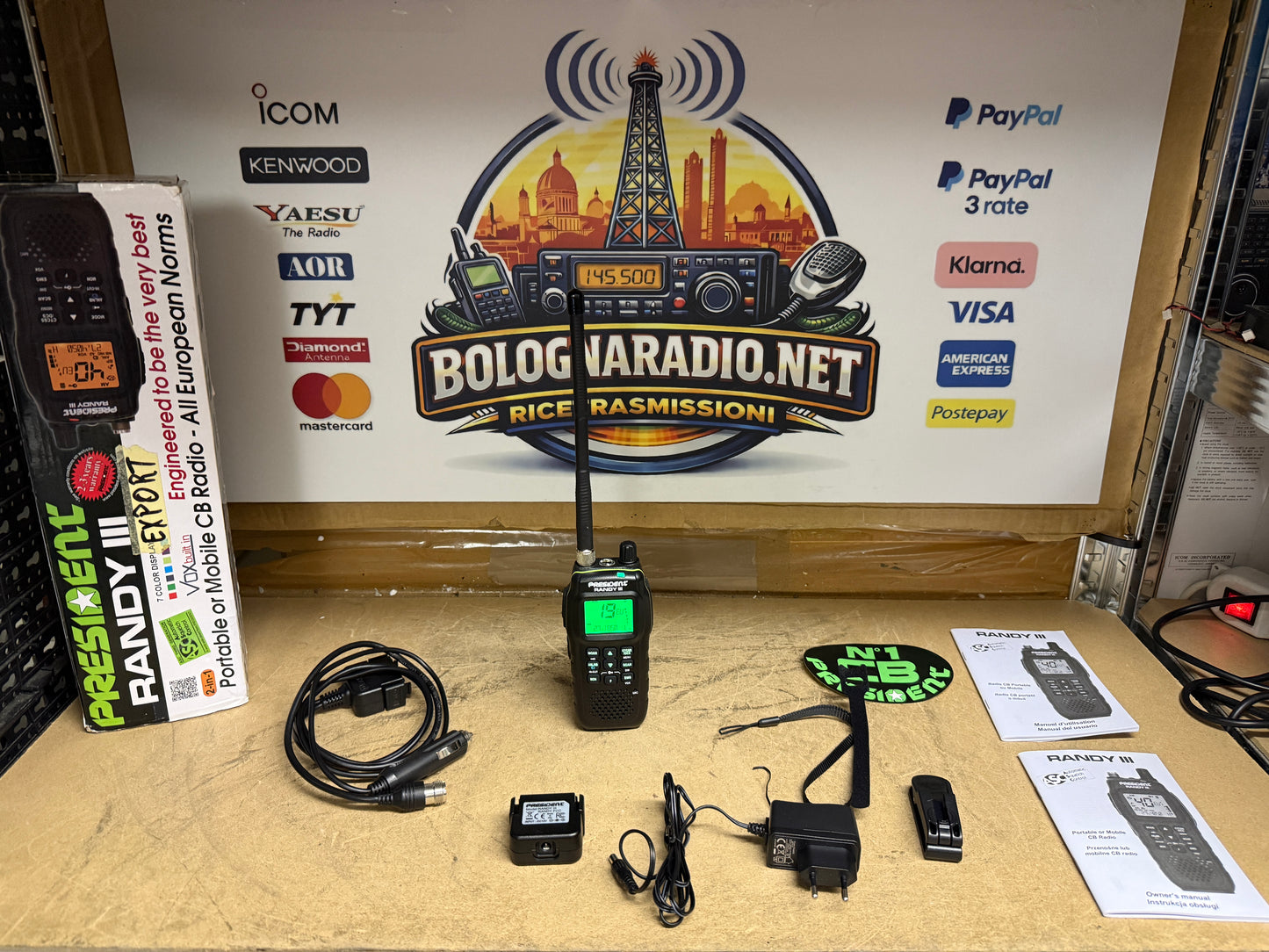 President Randy III Radio CB portatile