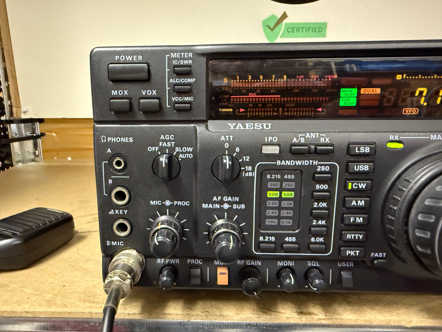 A1 Yaesu FT 1000 MP + TCXO6 + ROOFING FILTER Garanzia 12 Mesi