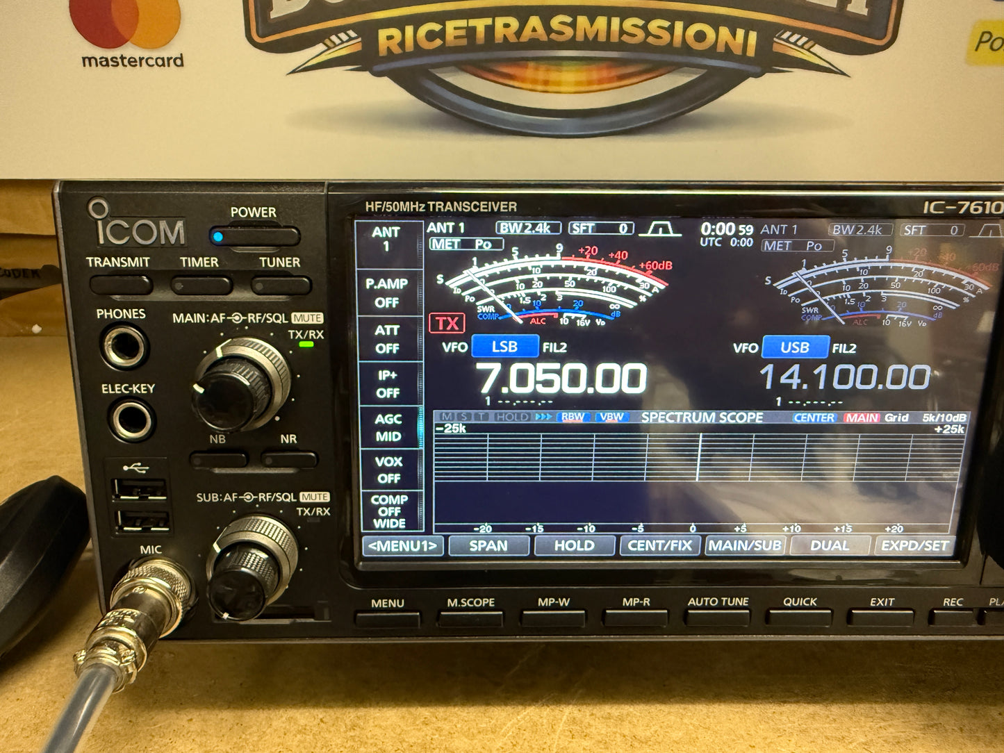 A-1 Icom ic 7610 perfetto full set garanzia 6 mesi