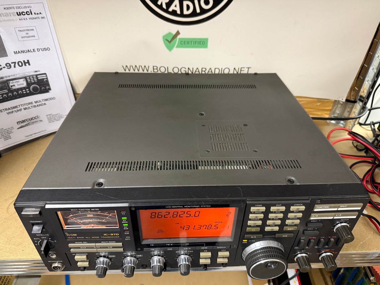 A1 Icom ic 970 + 1.200 Mhz + RX 50/905 Mhz + PS35 Garanzia 12 Mesi