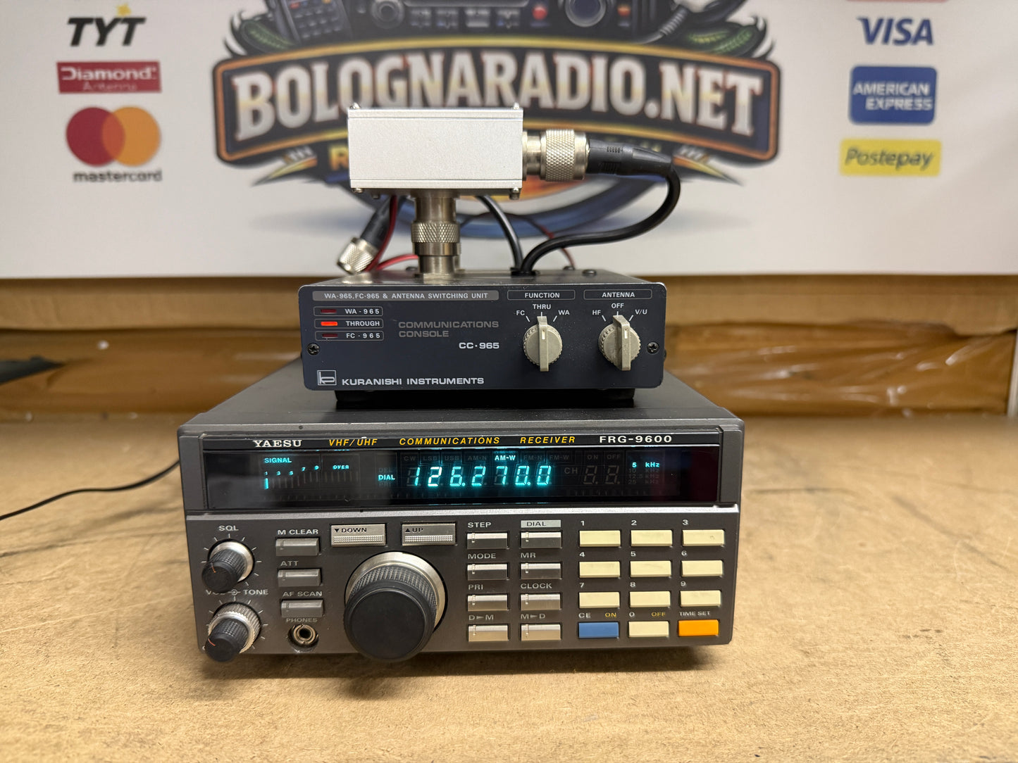 Yaesu FRG 9600 perfetto + accessori  Garanzia 12 Mesi