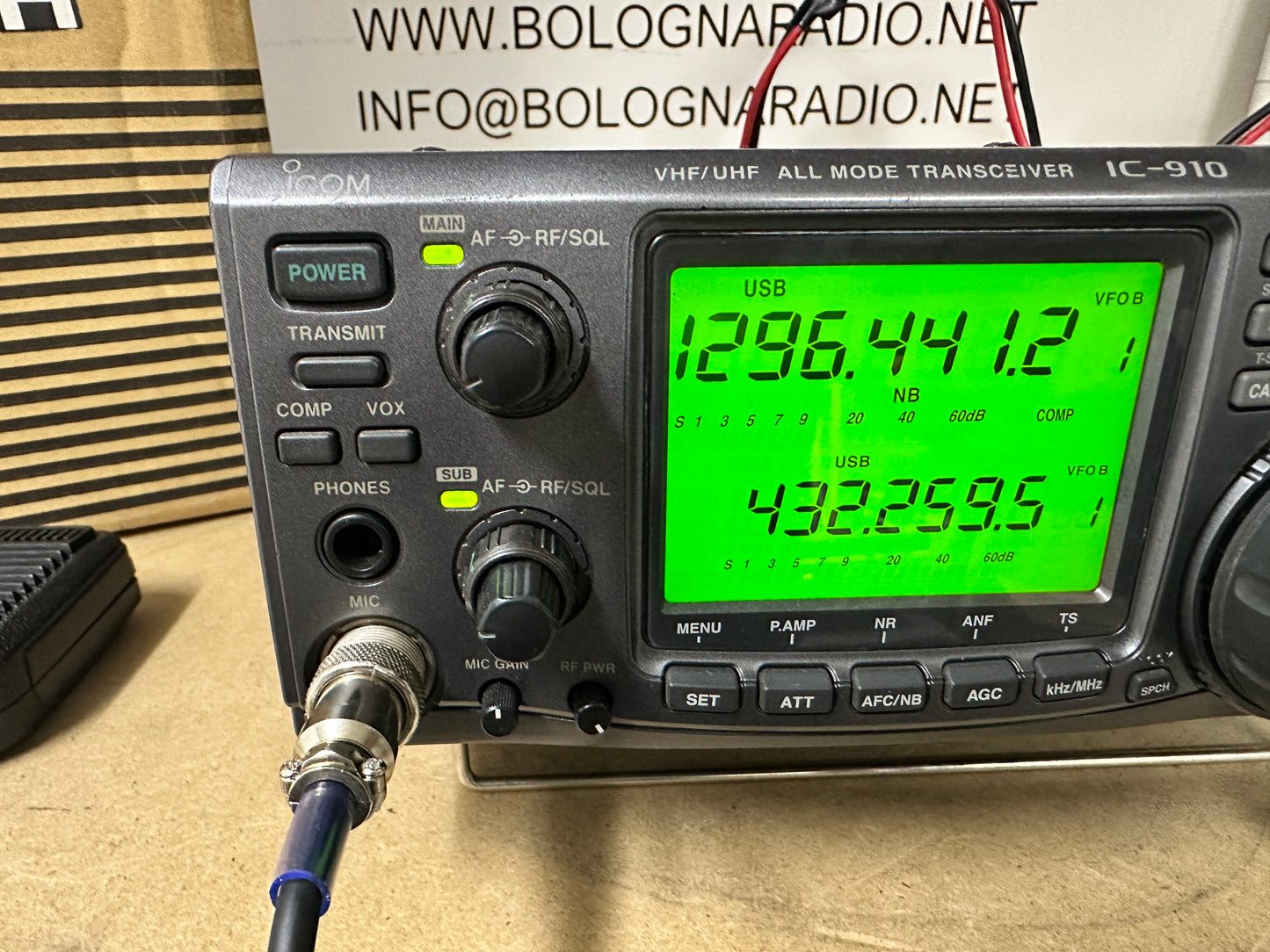 Icom ic 910H + 1200Mhz + DSP + TXCO