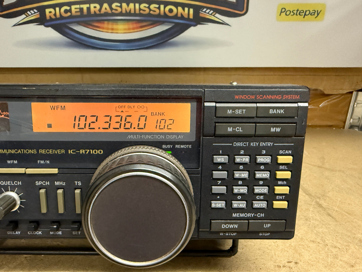 Icom IC-R 7100 12volt perfettamente funzionante Garanzia 12 Mesi