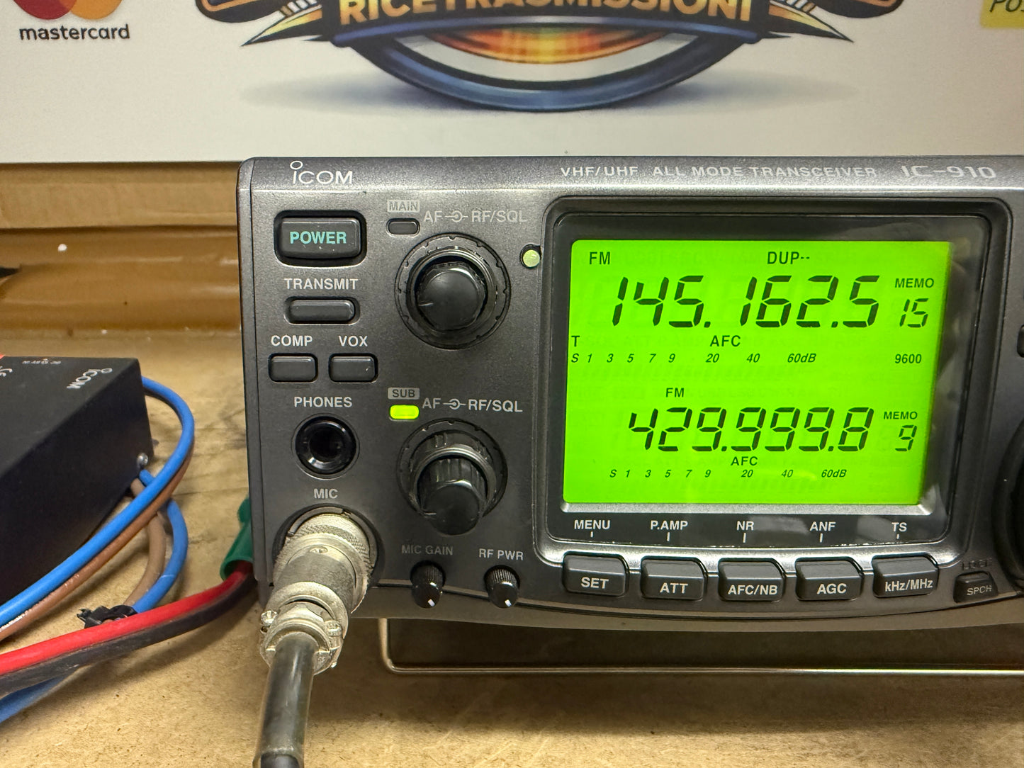 Icom ic 910H + DSP imballo originale Garanzia 6 mesi