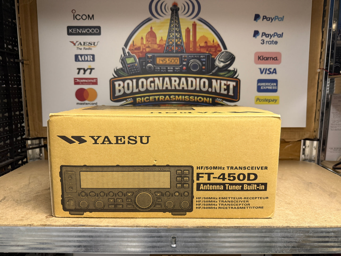 Yaesu FT 450 D full set pari al nuovo Garanzia 12 Mesi