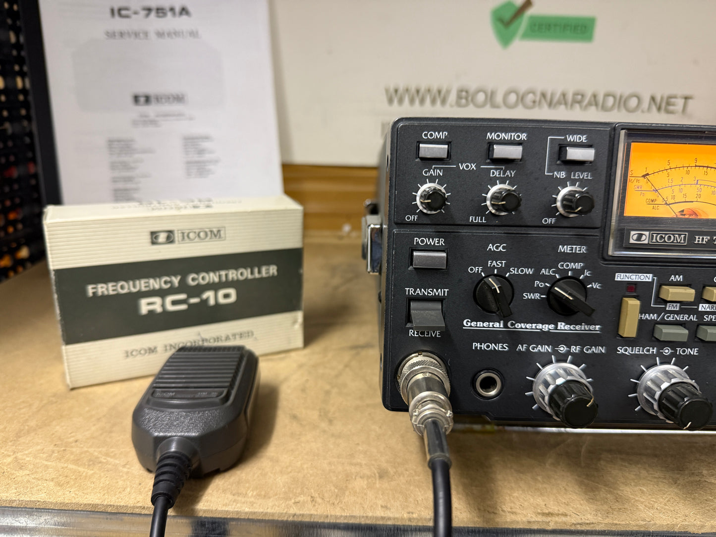 Icom IC 751 + filtro CW + RC10 Garanzia 12 Mesi