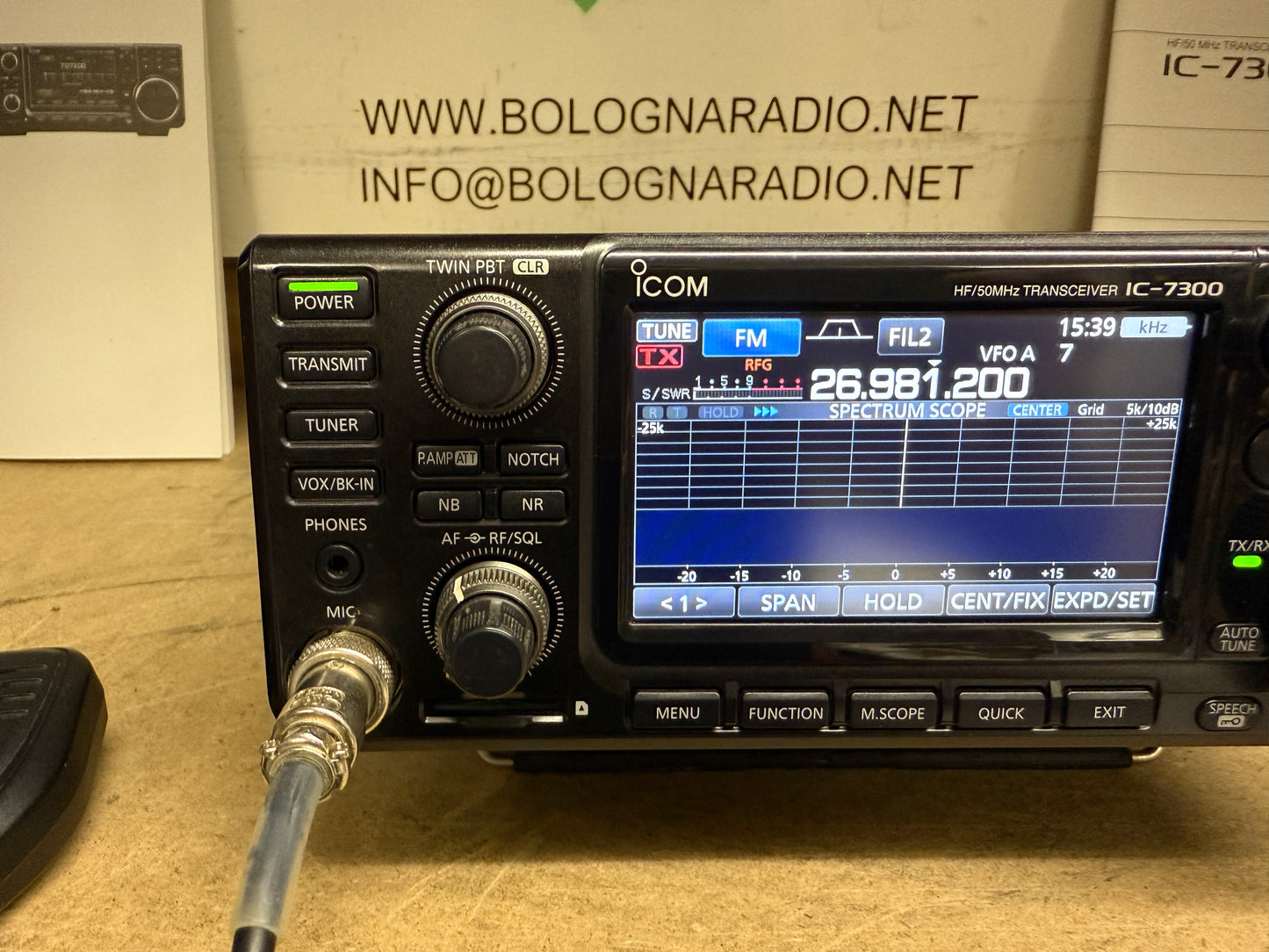 A-1 Icom ic 7300 full set Garanzia 12 Mesi full set