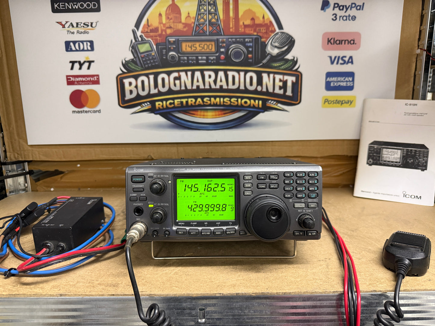 Icom ic 910H + DSP imballo originale Garanzia 6 mesi