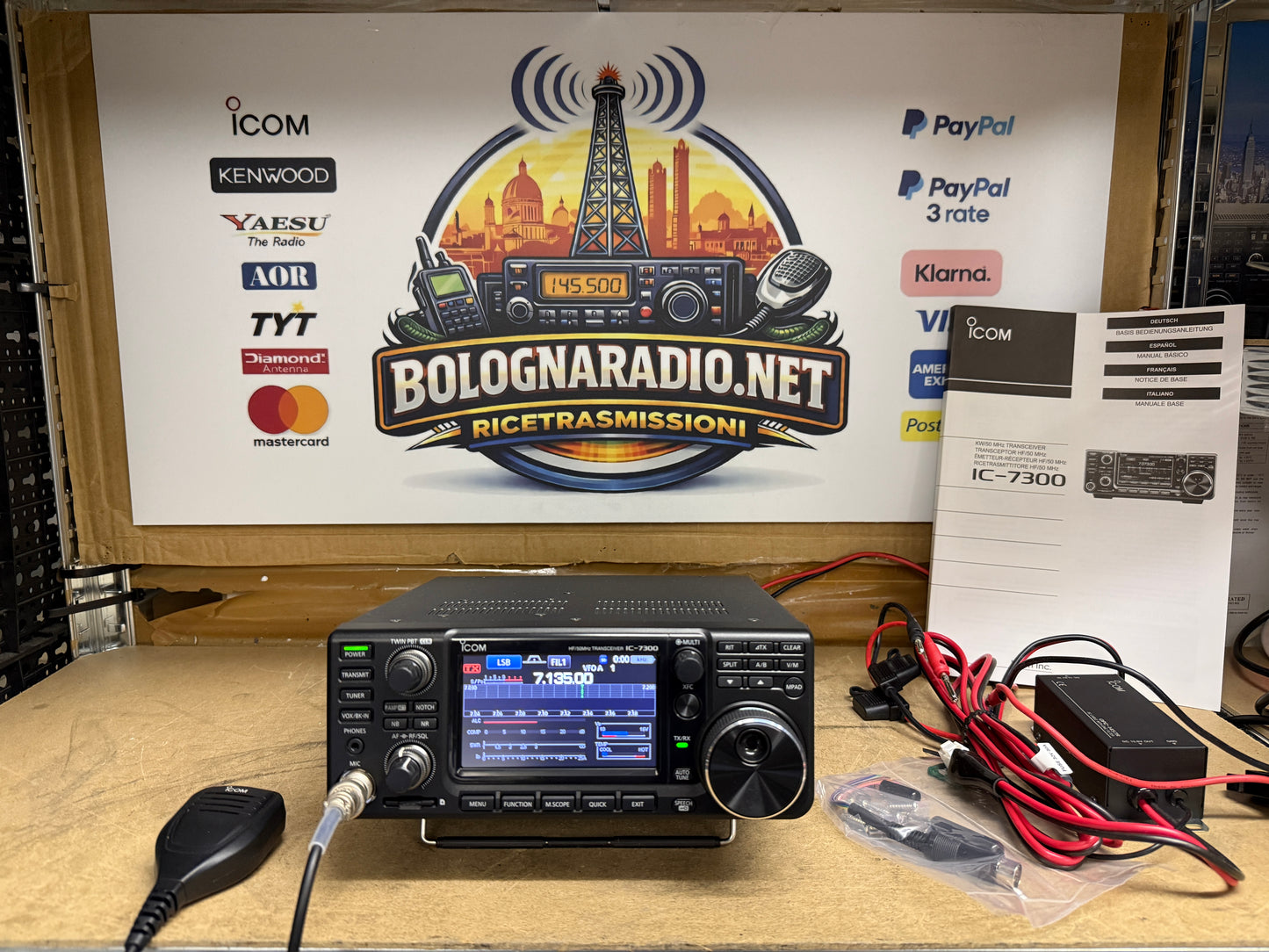 Icom ic 7300 pari al nuovo full set Garanzia 12 Mesi