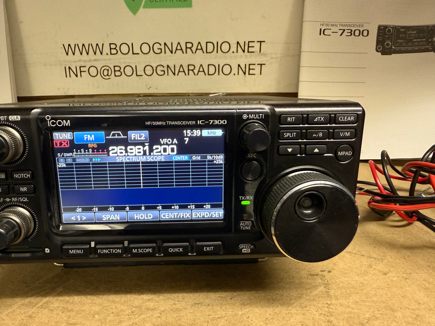 A-1 Icom ic 7300 full set Garanzia 12 Mesi full set