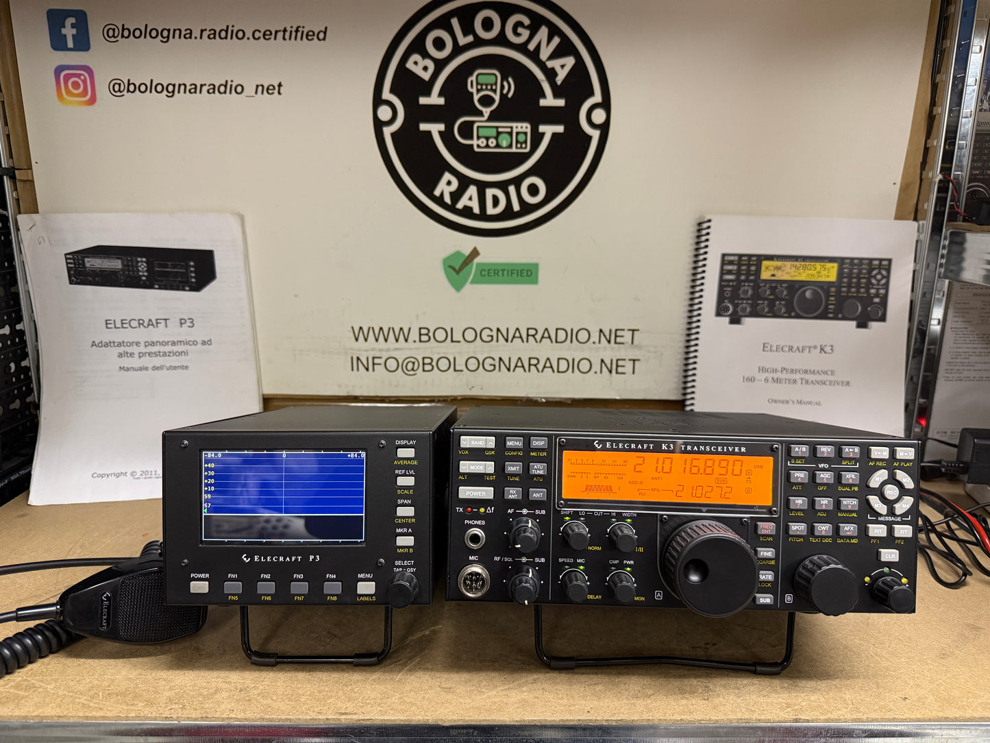 A1 Elecraft K3/100 watt ATU + 2 rx + P3 + 4 filtri pari al nuovo Garanzia 12 Mesi