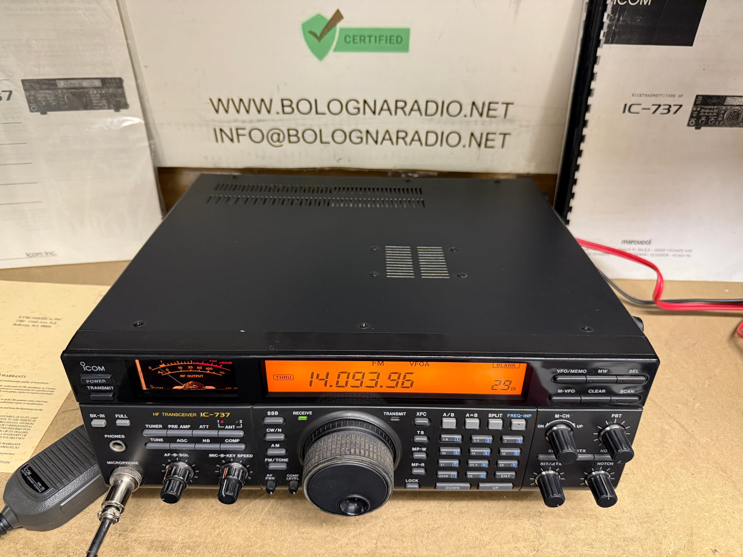 A-1 Icom IC 737 pari al nuovo imballo originale Garanzia 12 mesi