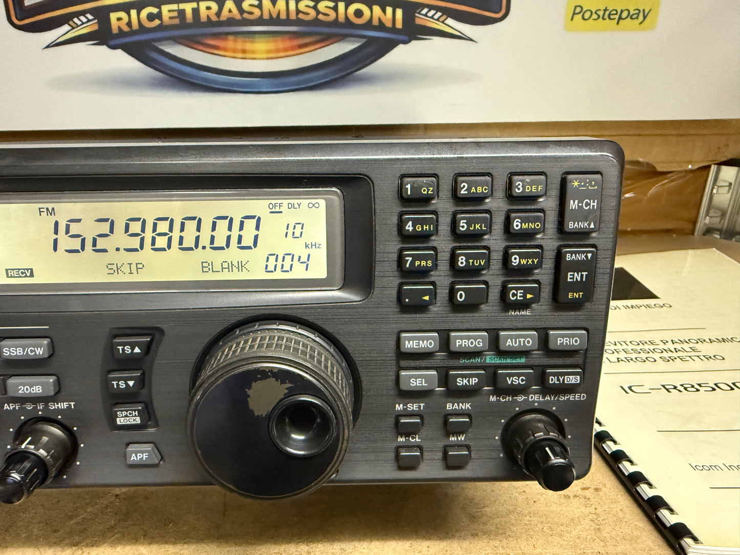 Icom IC R 8500 + alimentatore e imballo pari al nuovo Garanzia 12 Mesi