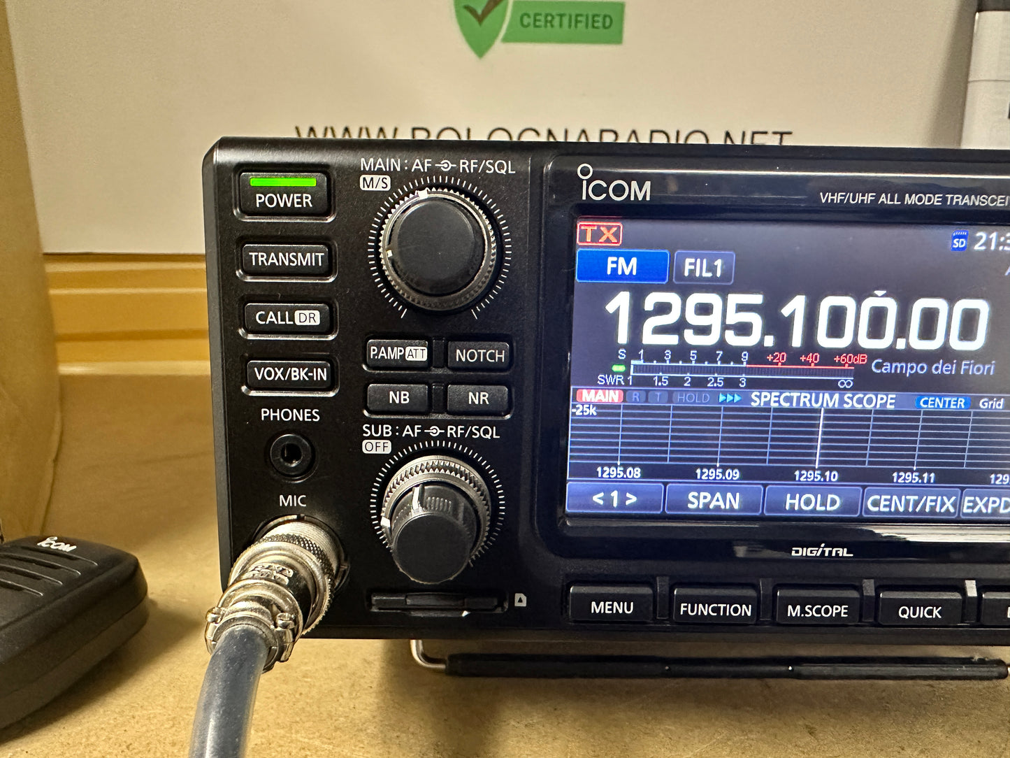 Icom ic 9700 pari nuovo full set