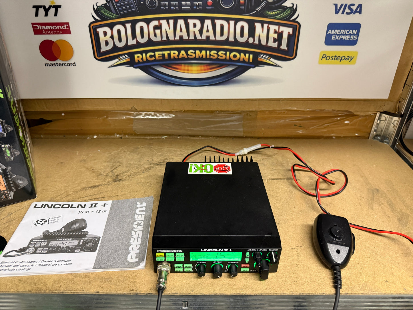 PRESIDENT LINCOLN II PLUS Ricetrasmettitore HF/CB AM/FM SSB