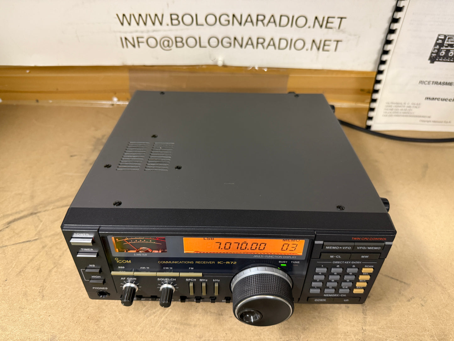 Icom IC R 72 pari al nuovo garanzia 12 mesi perfetto.