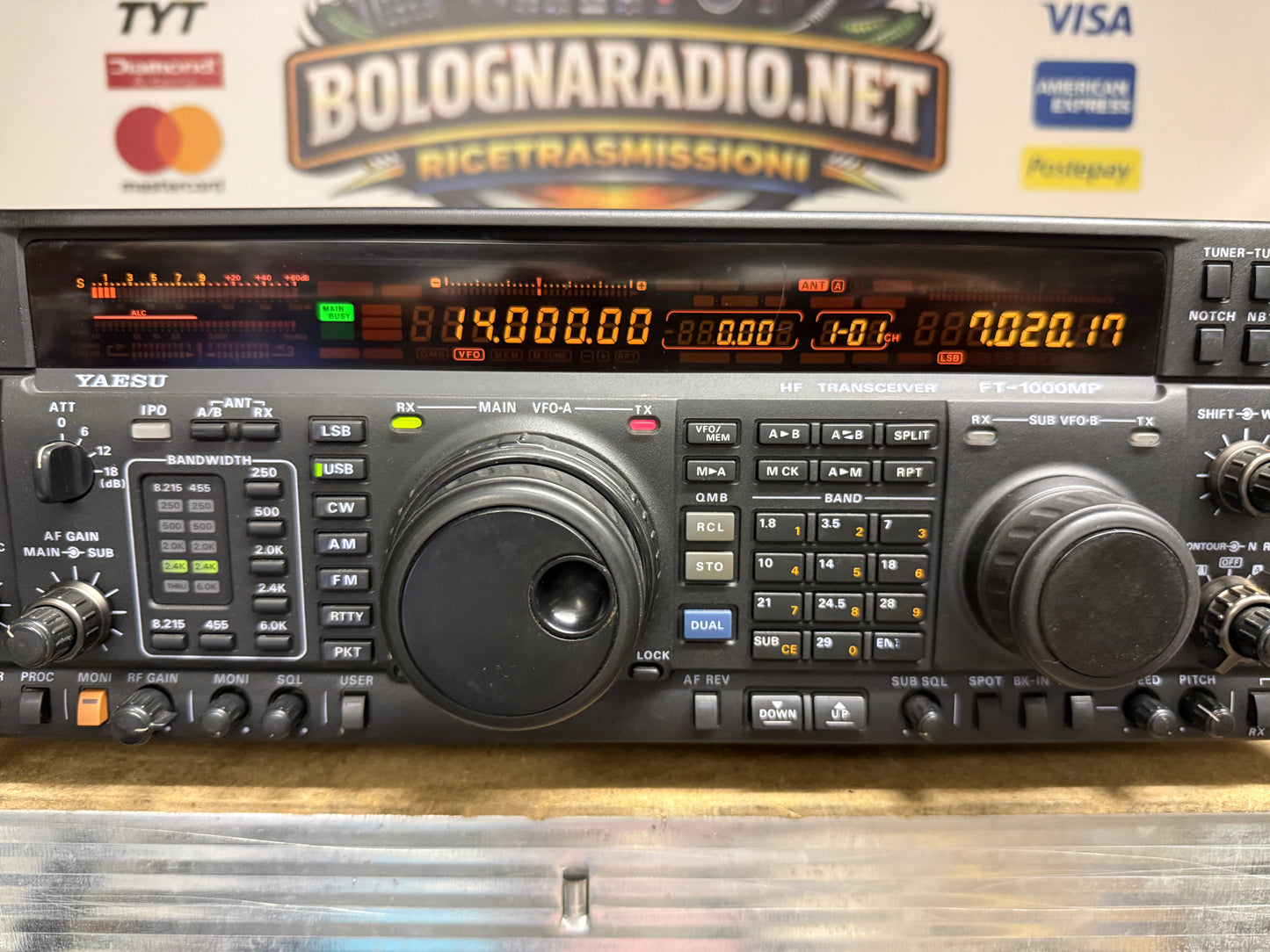 Yaesu FT 1000 MP collins 12volt perfetta Garanzia 12 Mesi