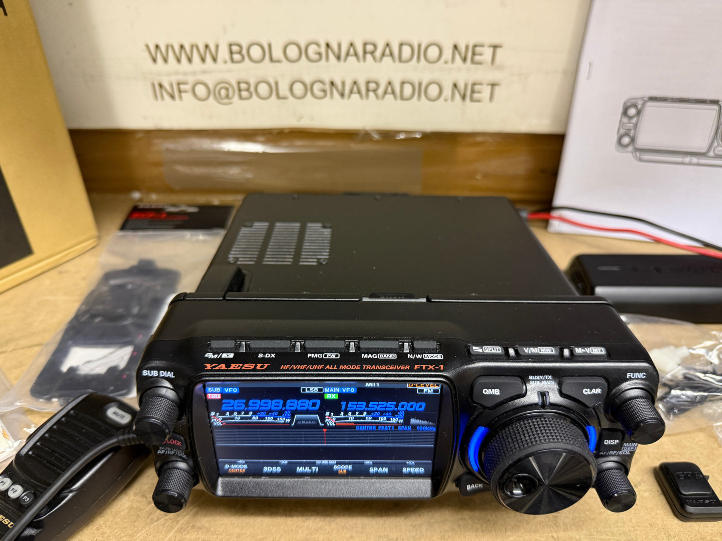 A-1 Yaesu FTX 1 Optima 100 watt + GPS + SCF1 pari al Nuovo11/2025 Garanzia Ufficiale