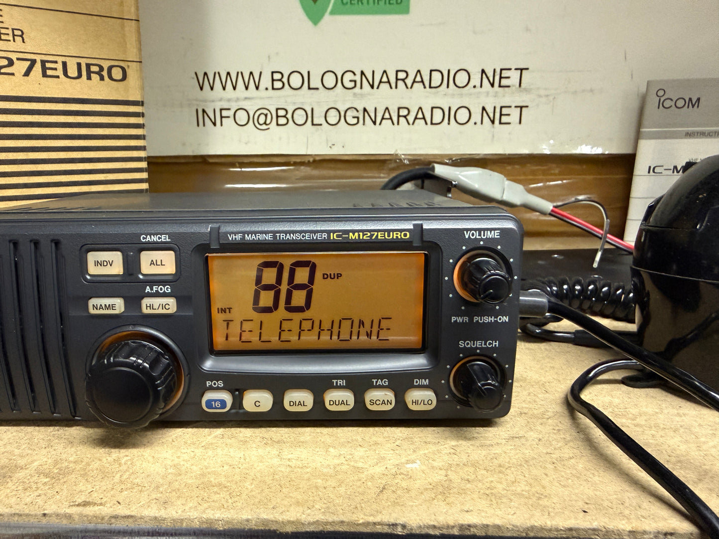 Icom IC-127euro radio marina