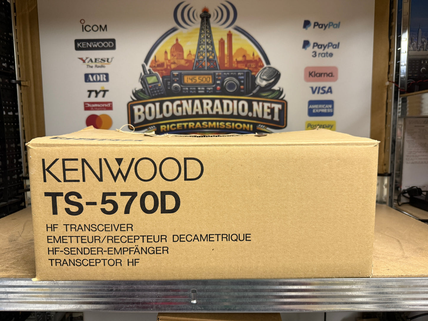 Kenwood TS 570D pari al nuovo + imballo + filtro CW