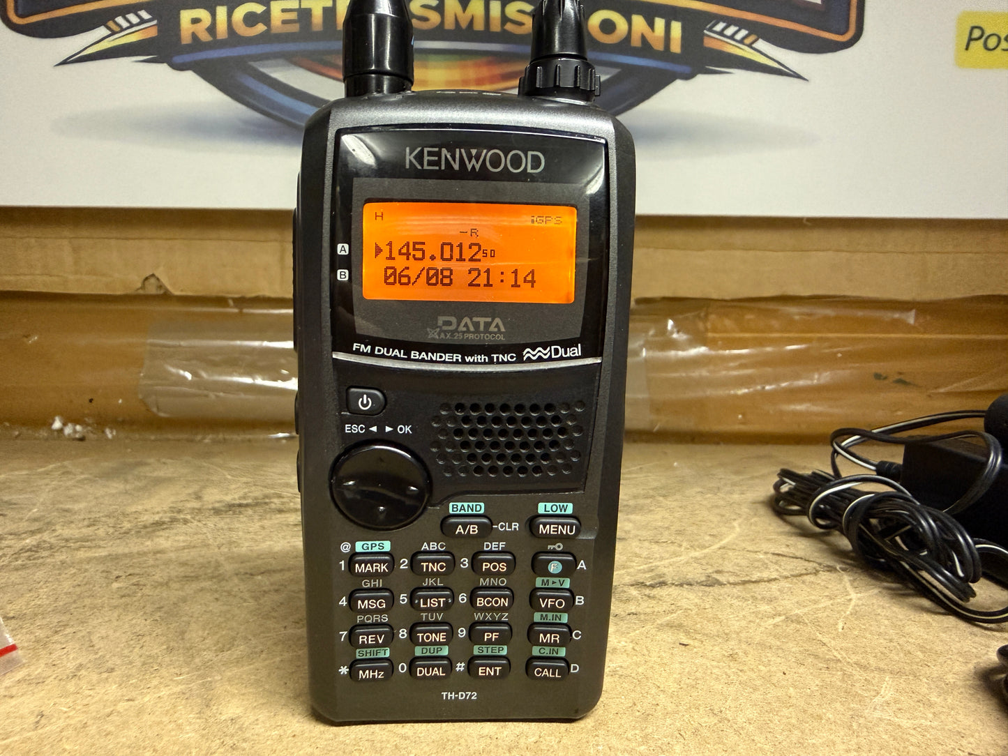 Kenwood TH-D72E + KSC32 Garanzia 12 Mesi